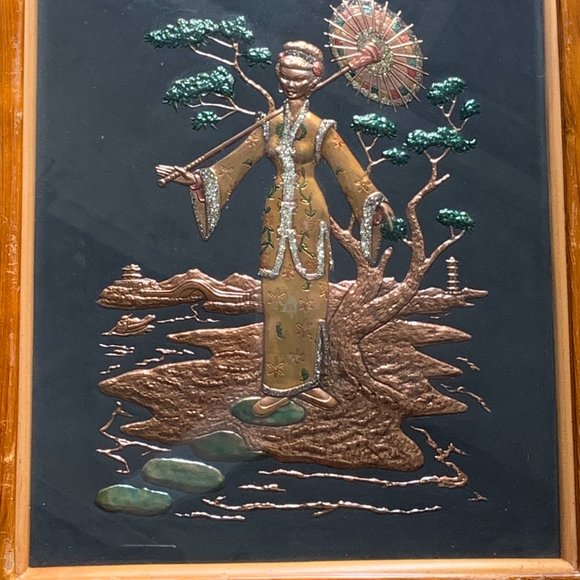 Vintage Copper Metalwork Wall Art - Picture 3 of 4